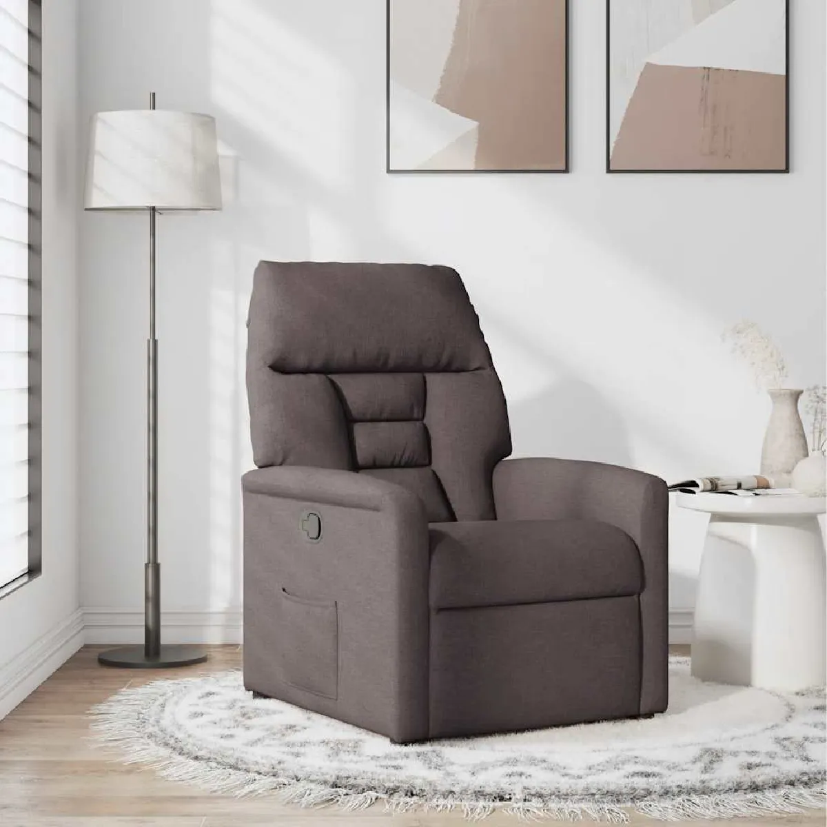 Vidaxl Marron Fauteuil Inclinable - Foncé