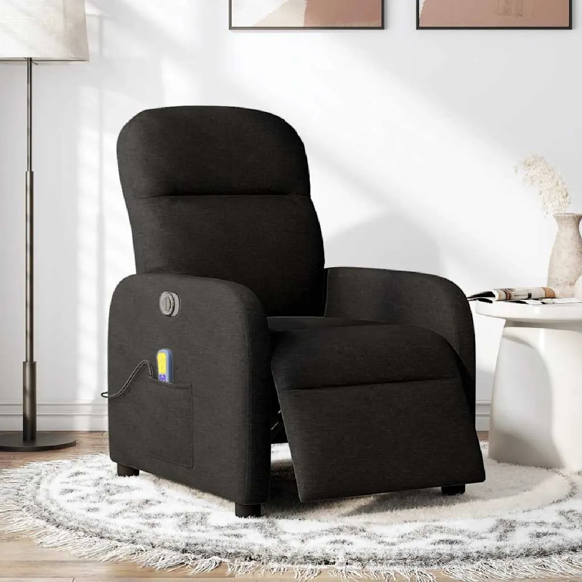 VIDAXL - Fauteuil de massage - Fauteuil de relaxation électrique - Noir - Image 3