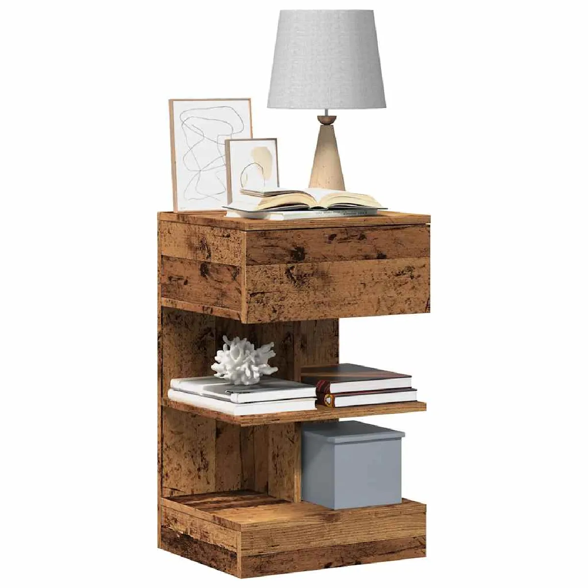 VIDAXL - Table de chevet - Bois d'ingénierie - 40x35x65 cm - Image 3