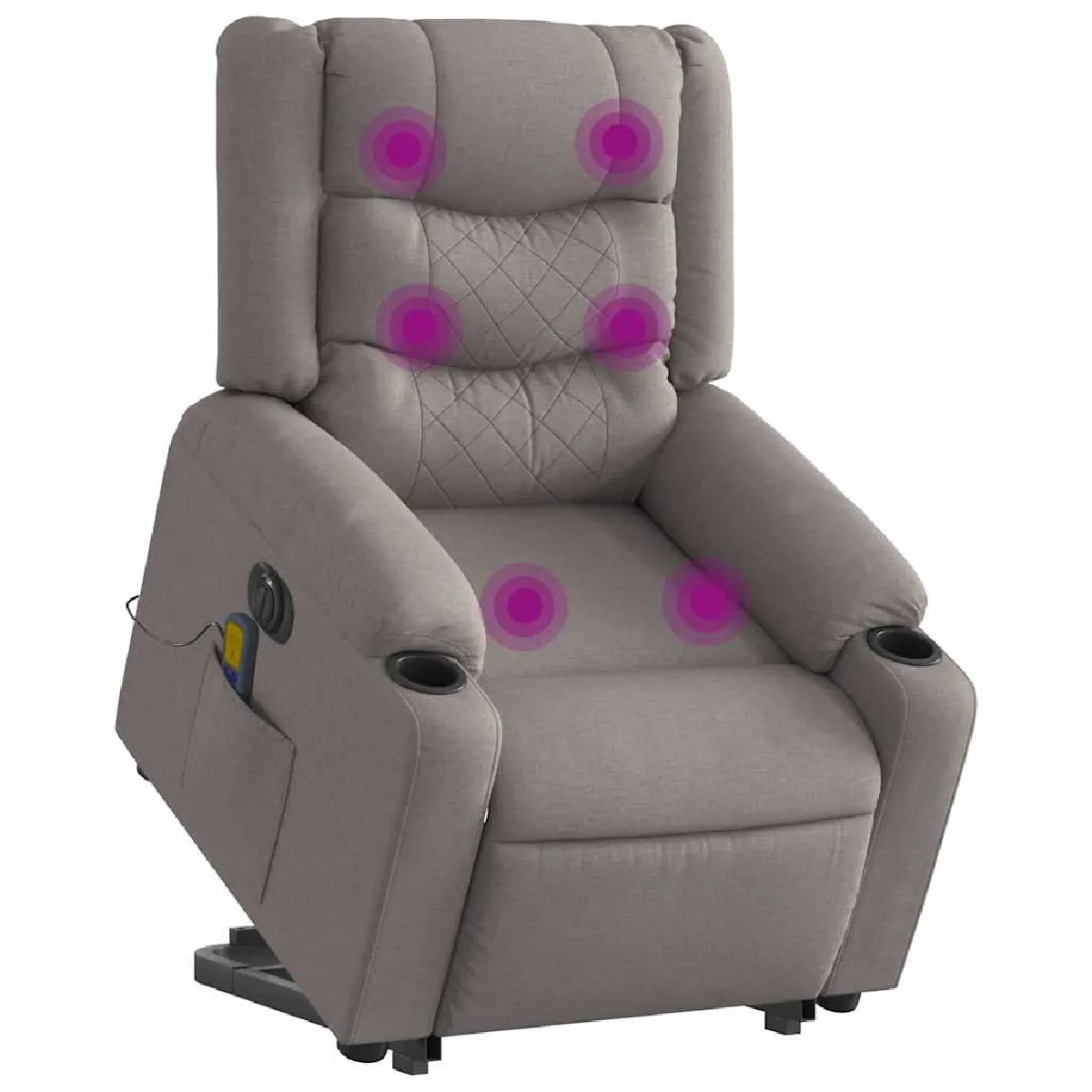 vidaXL Fauteuil Tissu - vue 2