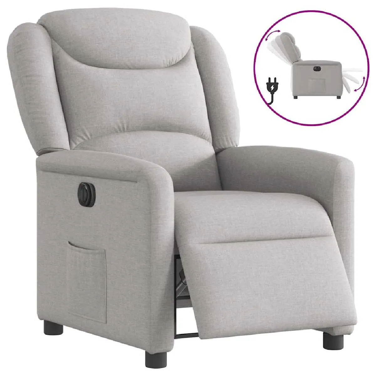 vidaXL Fauteuil électrique nuage
