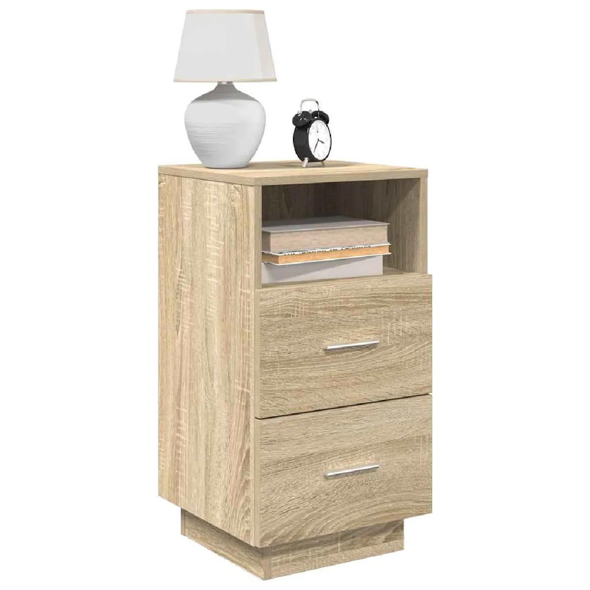 VIDAXL - Table de chevet - Chêne - Sonoma - 36x36x68 cm - Lot de 2 - Image 3