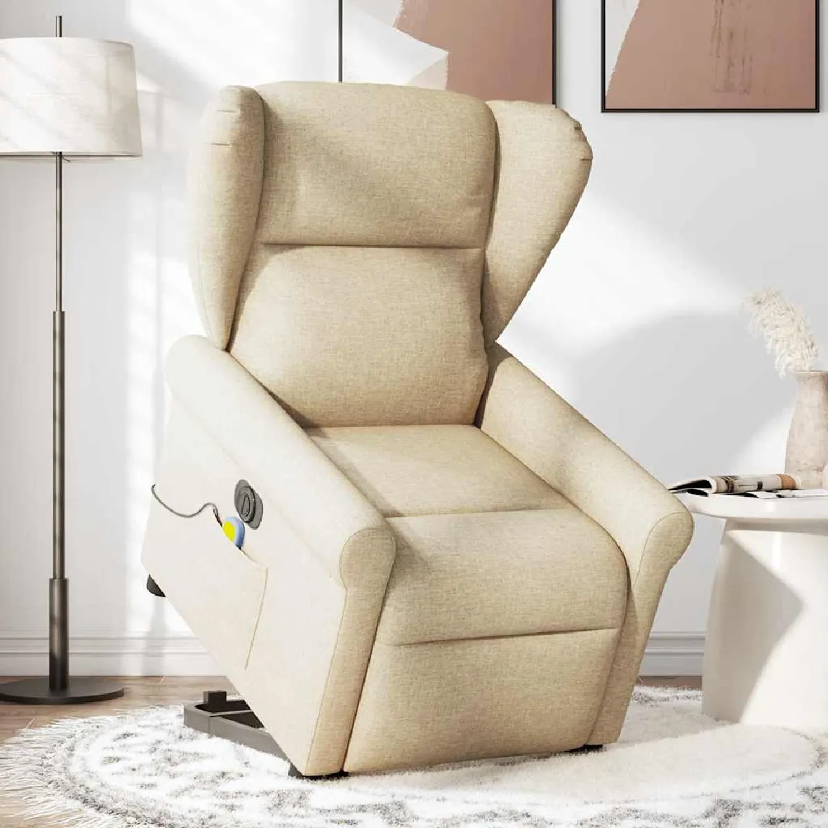 Vidaxl Fauteuil De Massage Électrique - Crème