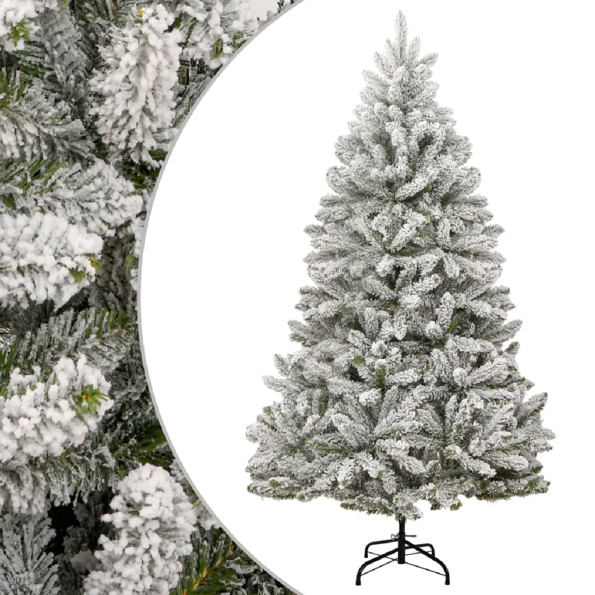 vidaXL Sapin de Noël Flocké 240 cm