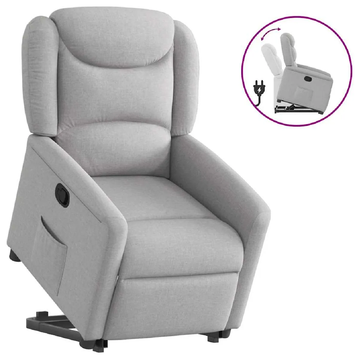 vidaXL Fauteuil Inclinable Nuage - vue 5