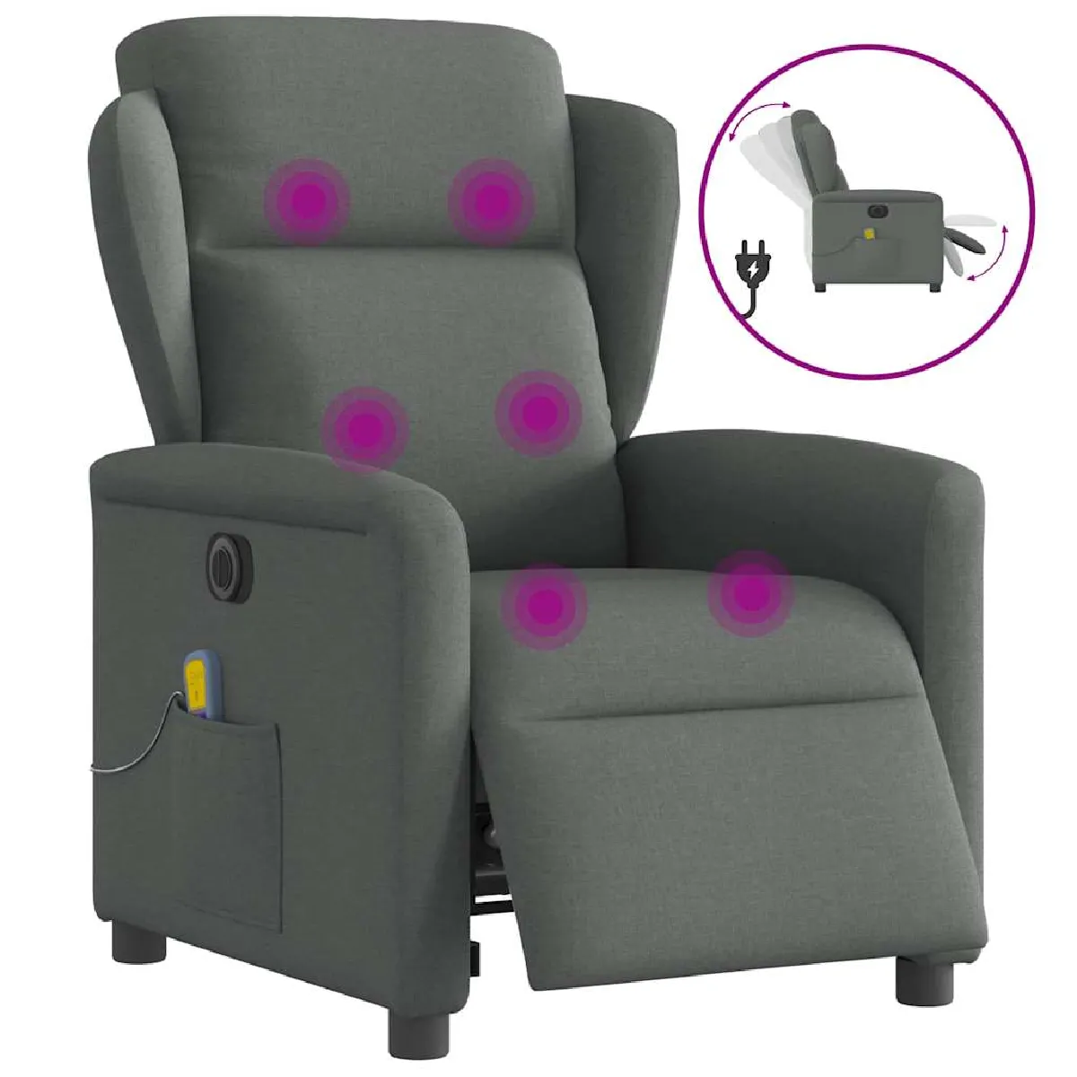 vidaXL Fauteuil de massage électrique - vue 6