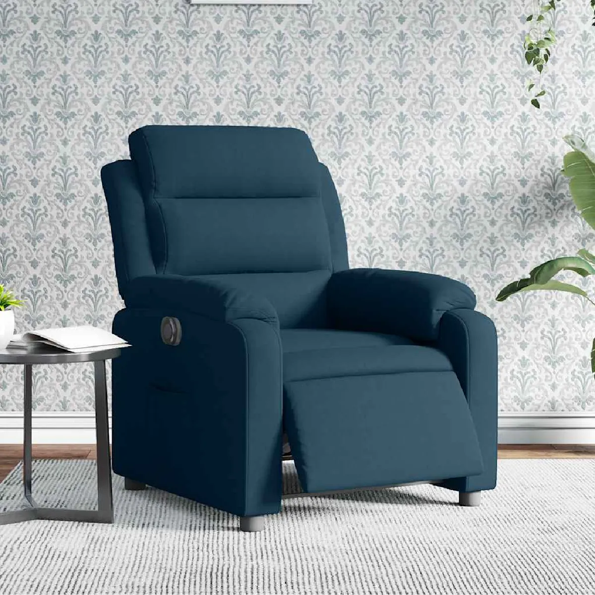 vidaXL Fauteuil Inclinable Électrique Jaune Velours