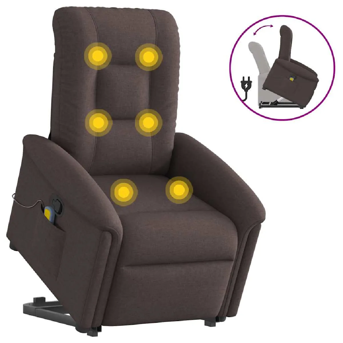VidaXL Fauteuil de massage - vue 3