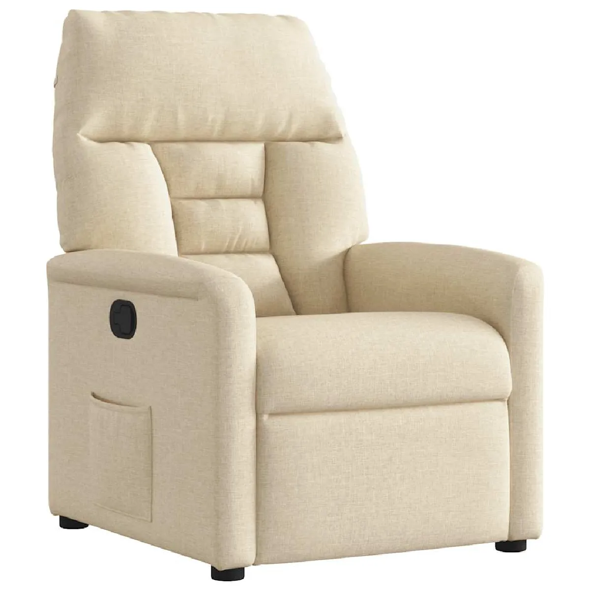 Fauteuil inclinable VidaXL Crème Tissu - vue 1