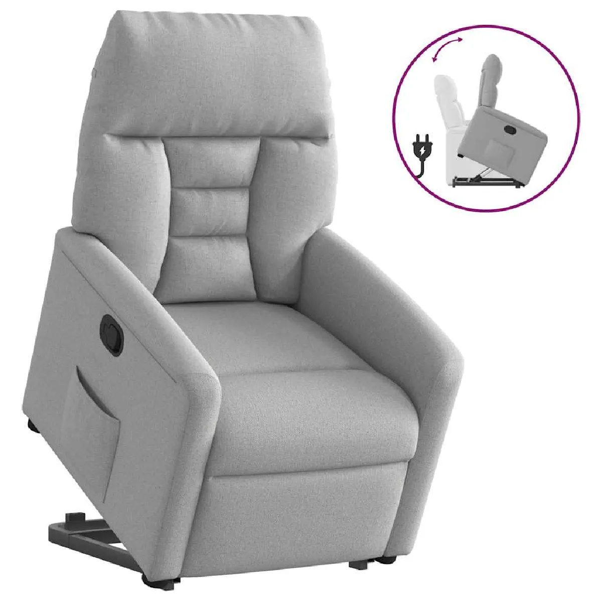 vidaXL Fauteuil Inclinable Nuage - vue 5