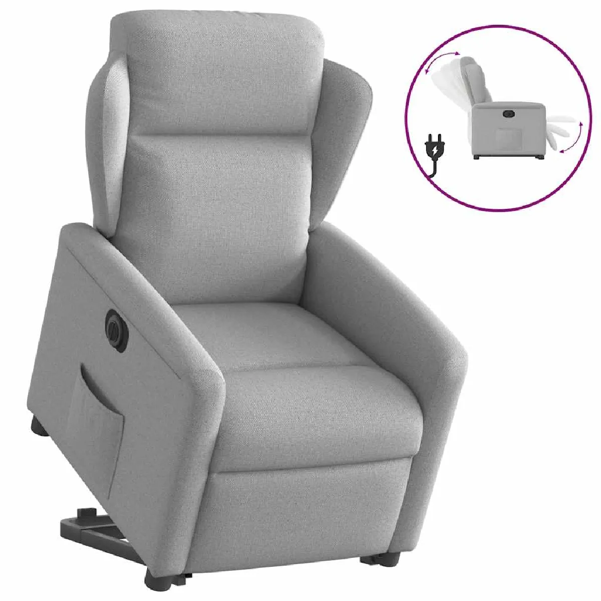 vidaXL Fauteuil électrique nuage
