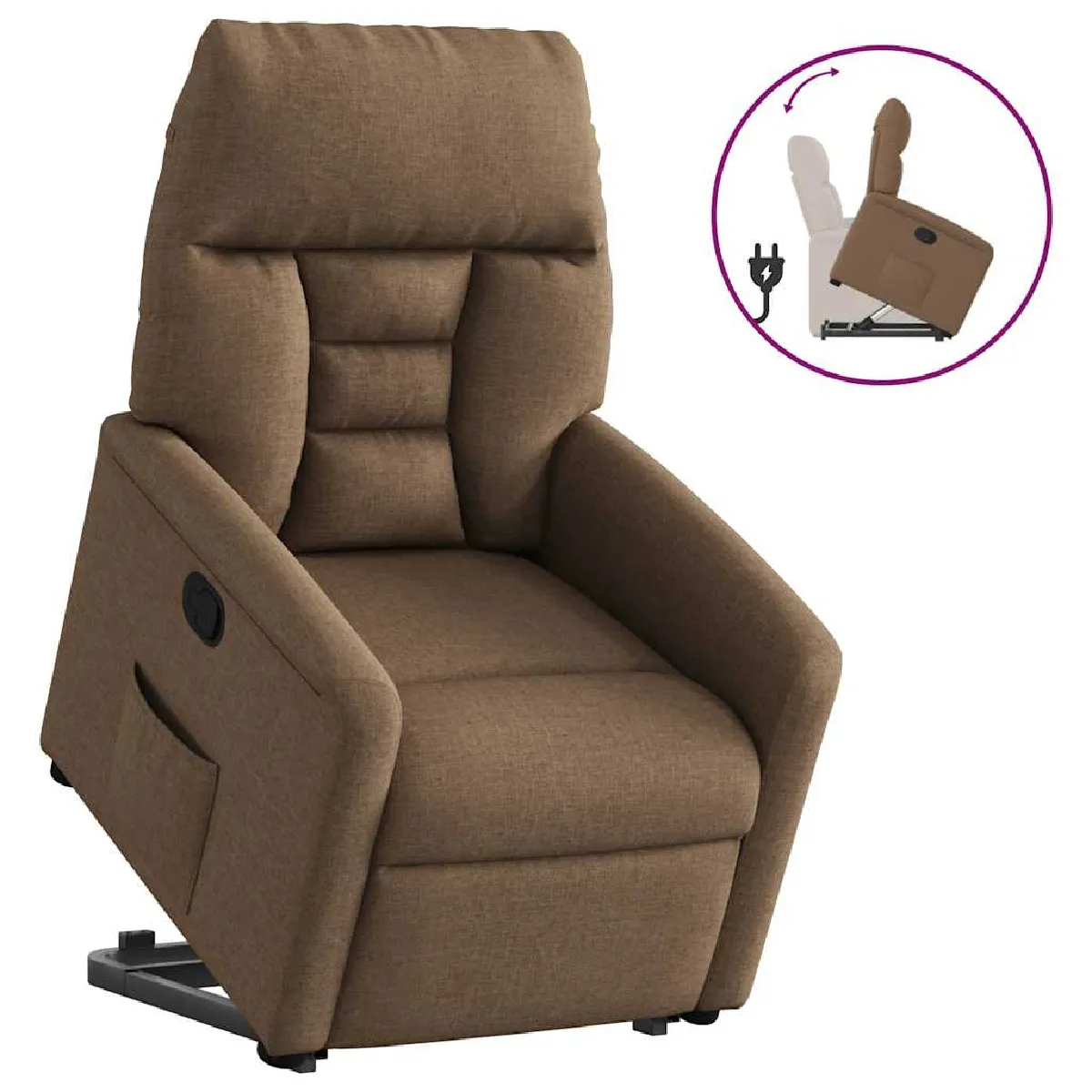 Vidaxl Marron Fauteuil Inclinable