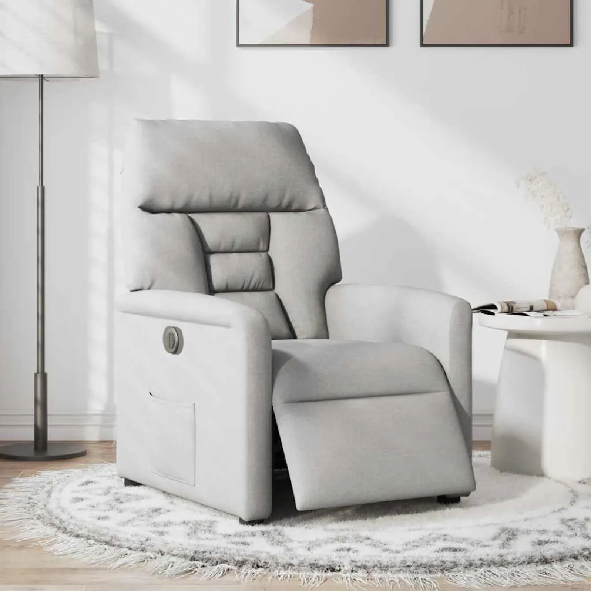 Vidaxl Gris Fauteuil Électrique - Nuage
