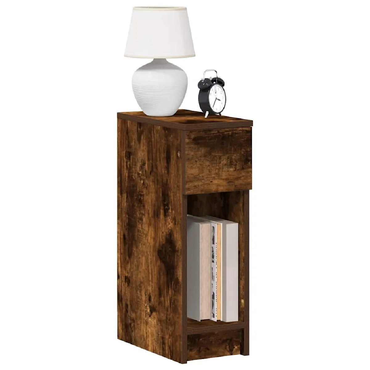 Non Communiqué Chêne Fumé Tables De Chevet Avec Tiroir 2 Pcs 20X36x60 Cm - Image 3