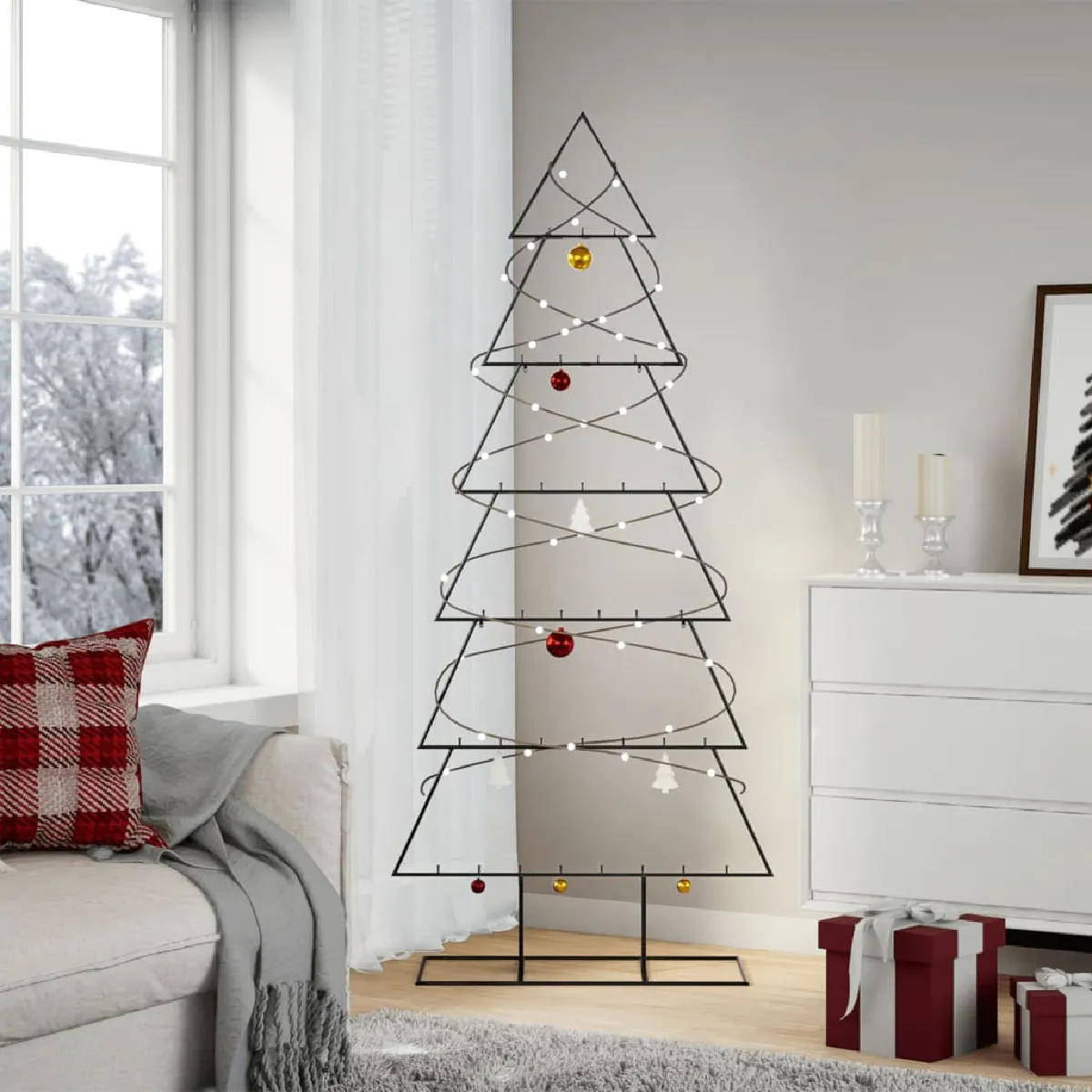 vidaXL Arbre de Noël en Métal 180 cm - vue 2