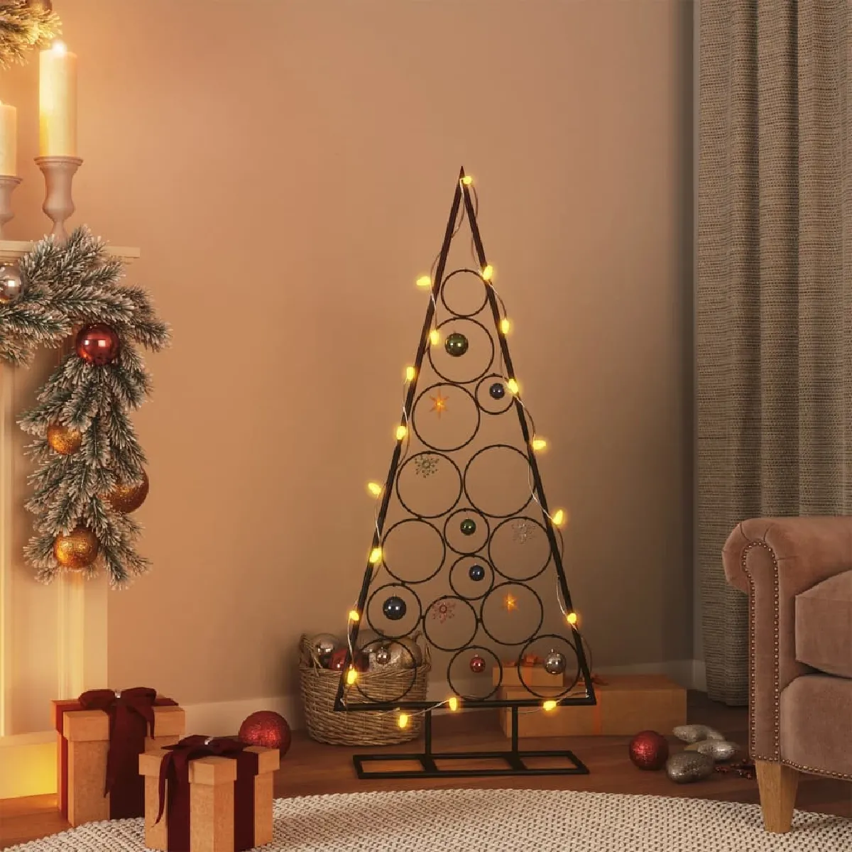 vidaXL Arbre de Noël métal 125 cm - vue 3