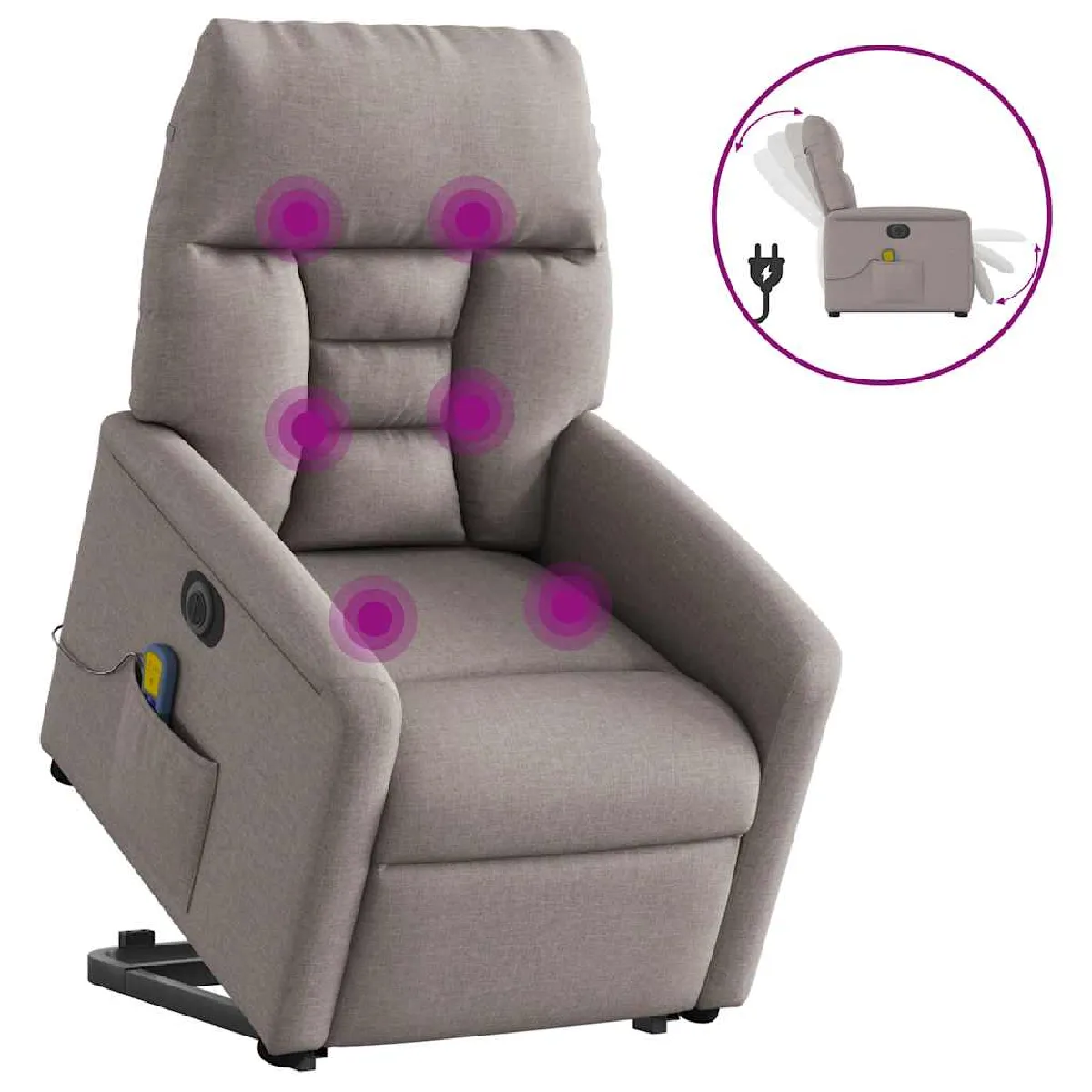 vidaXL Fauteuil de massage électrique - vue 7