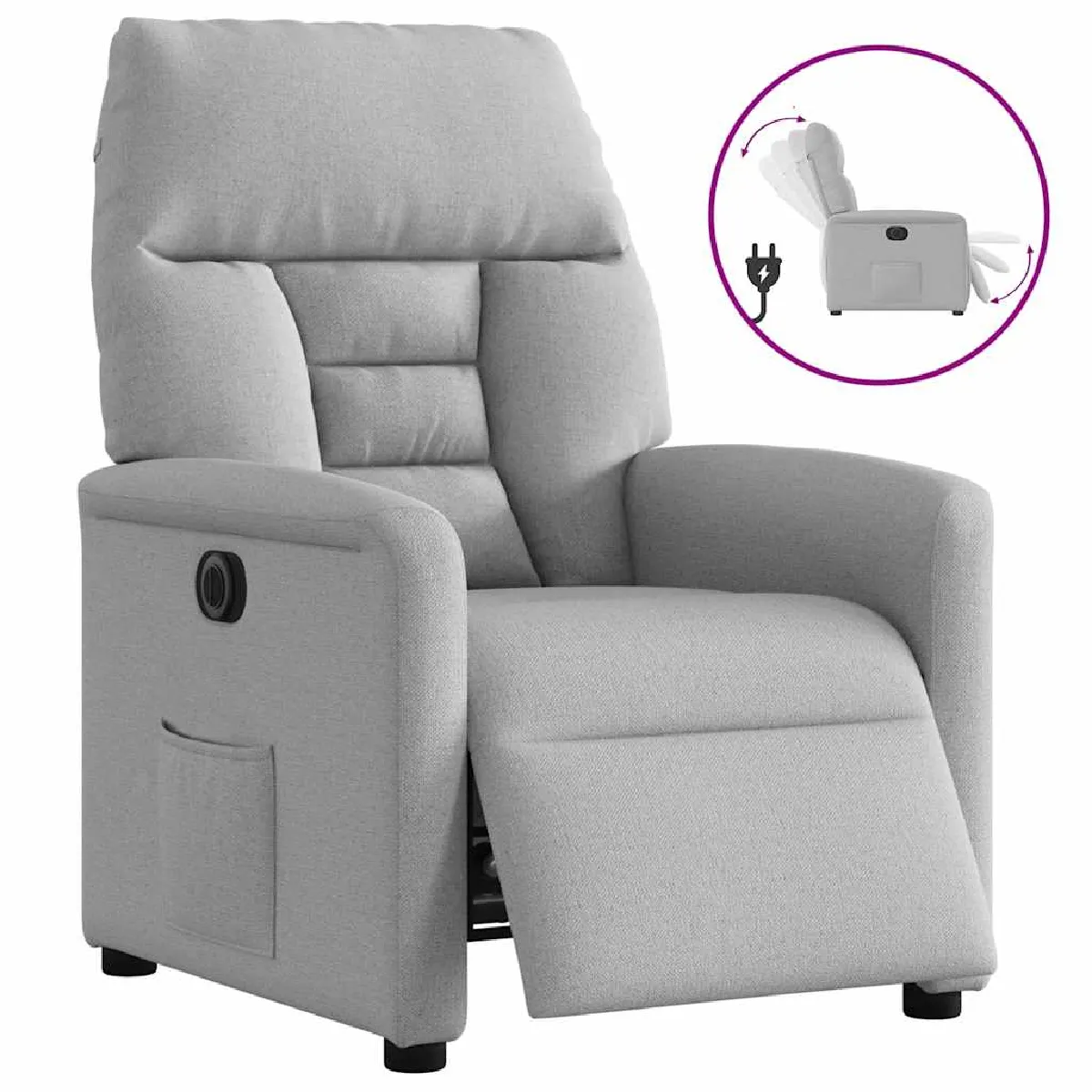 vidaXL Fauteuil électrique nuage - vue 5