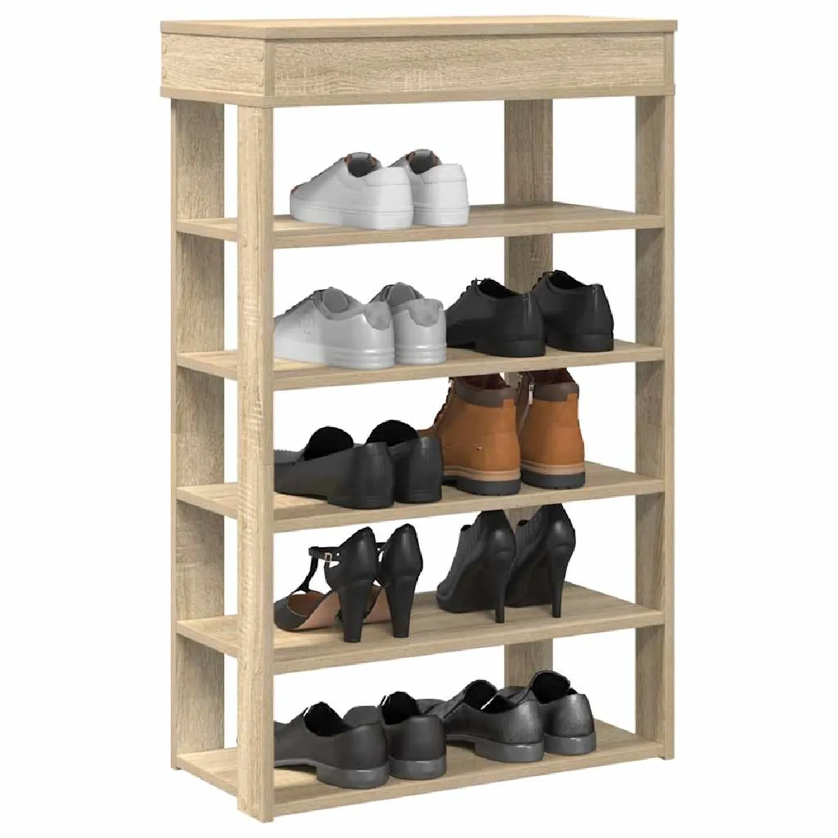 vidaXL Étagère à Chaussures Chêne Sonoma - vue 8