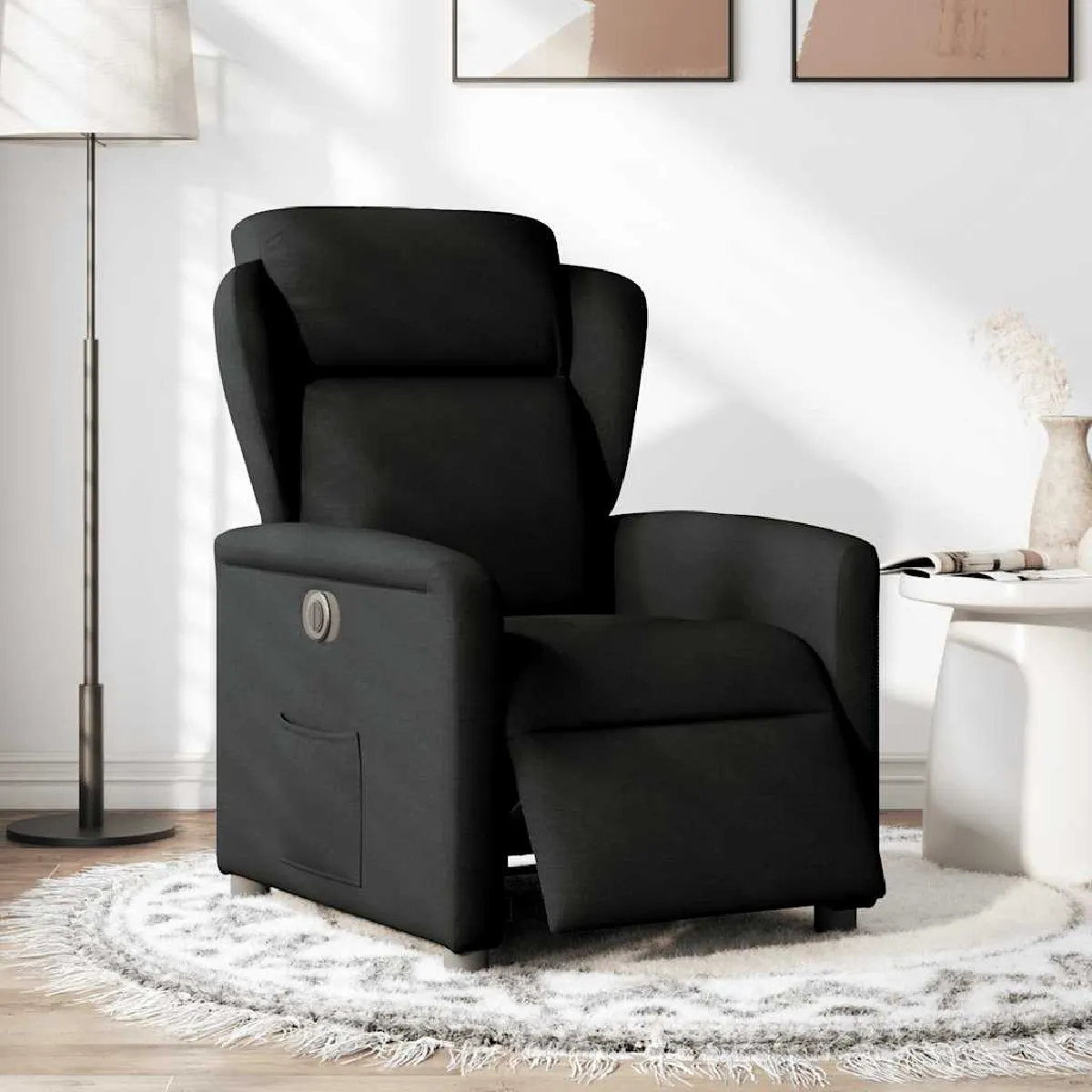 Vidaxl Fauteuil Réglable Électrique Tissunoir - Image 3