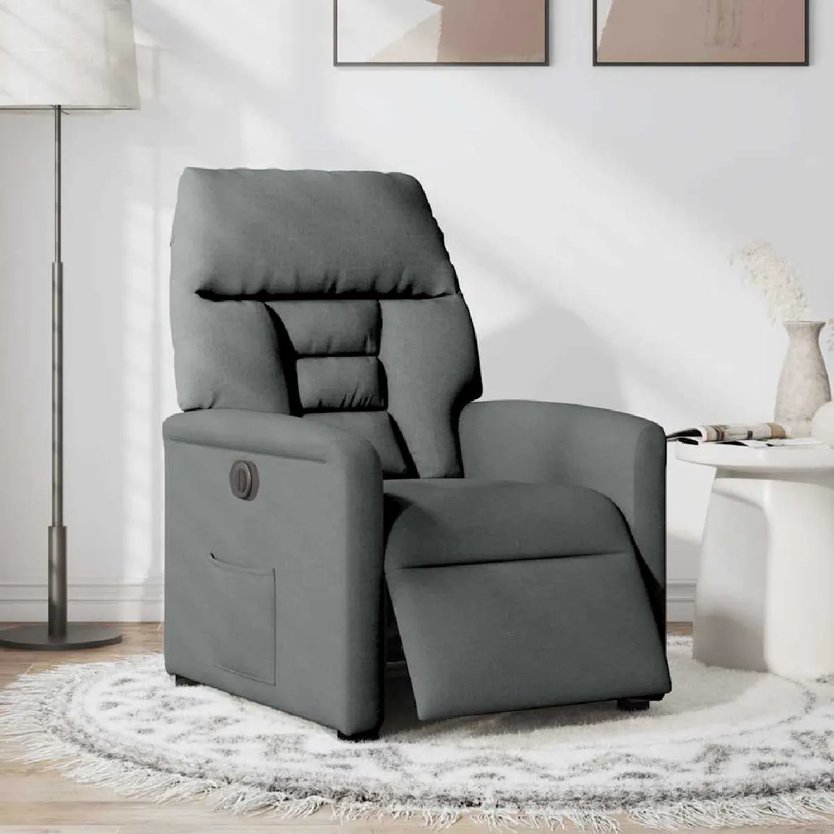 VIDAXL - Fauteuil inclinable électrique - Fauteuil de salon - Gris - Image 3