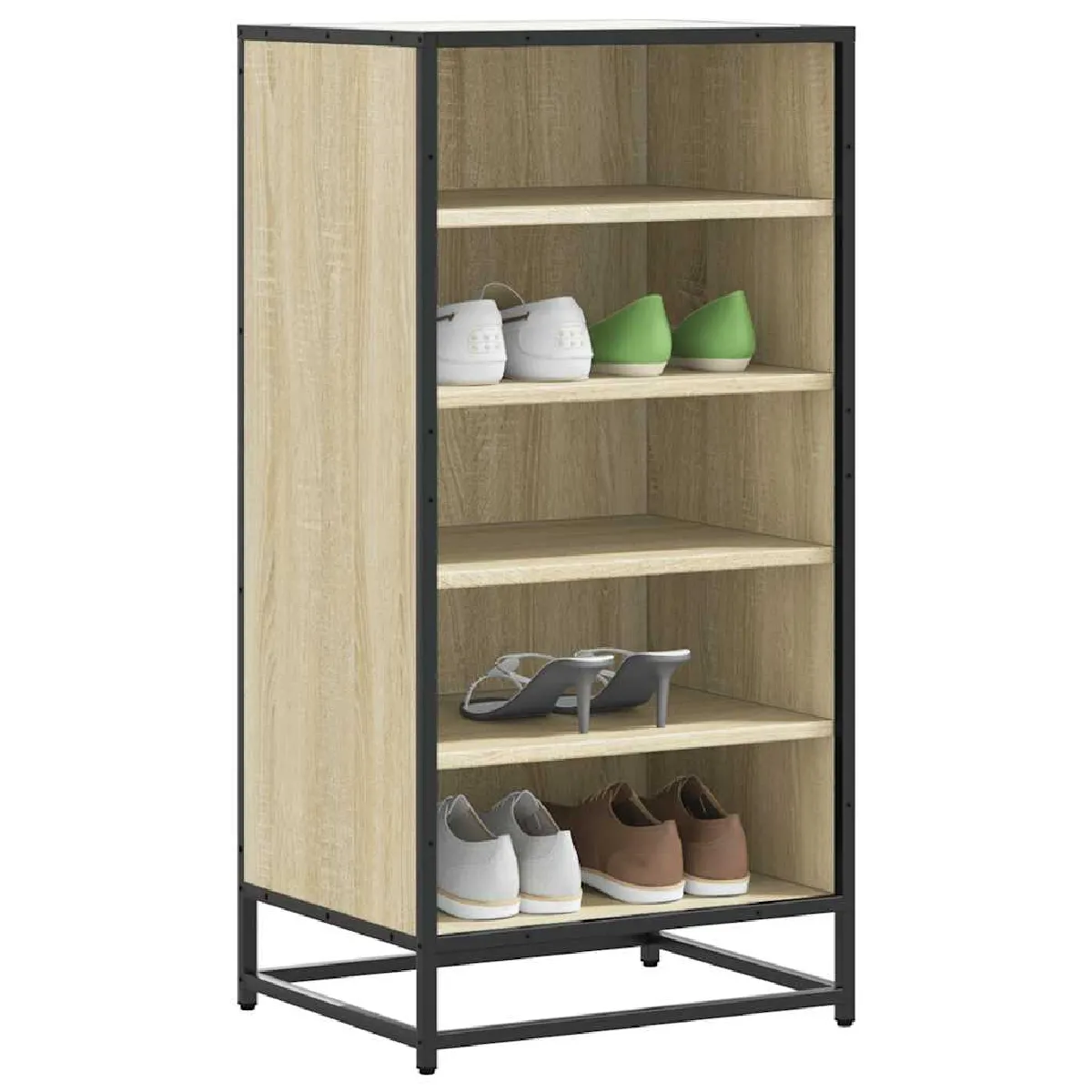vidaXL Étagère à Chaussures Chêne Sonoma - vue 7