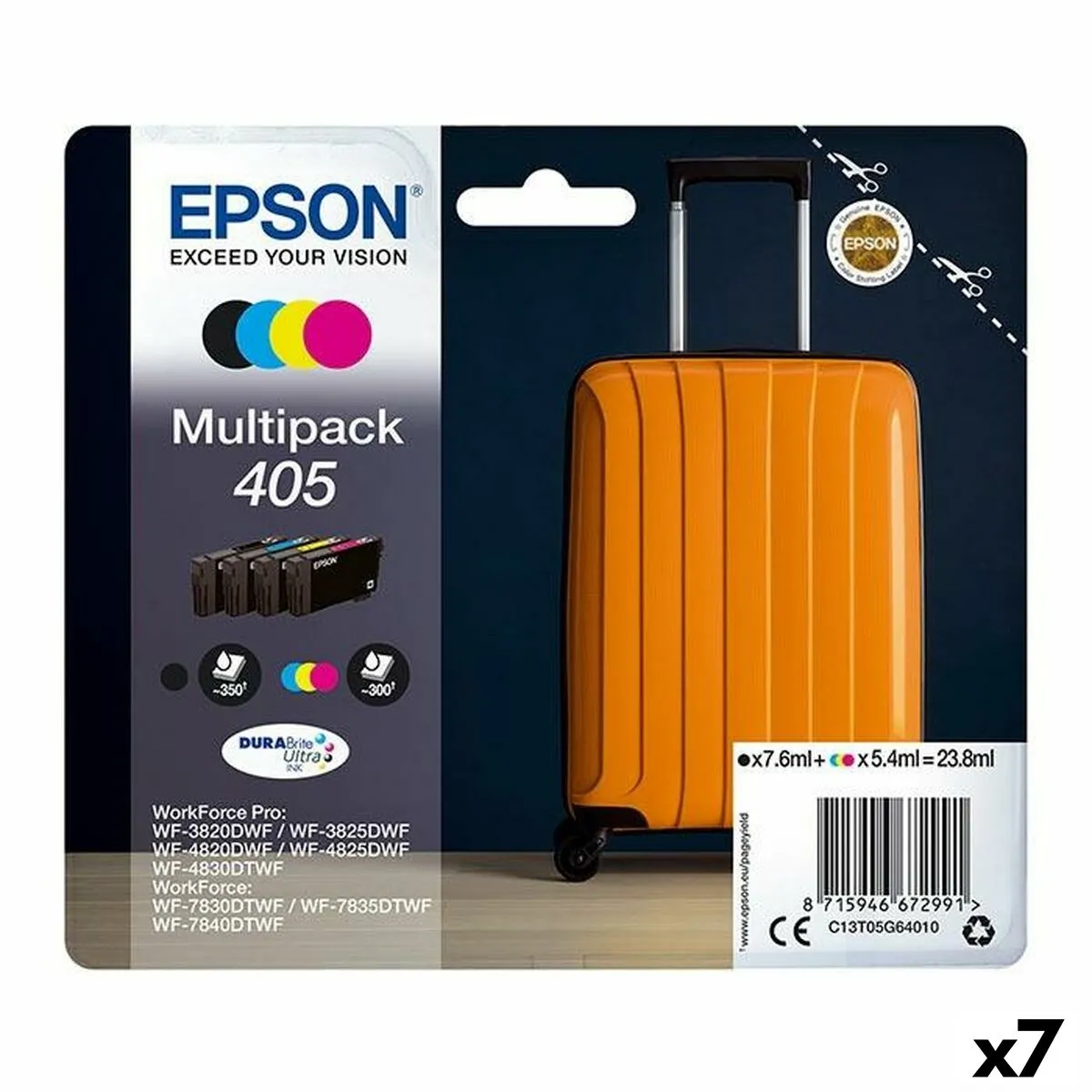 Epson Nº 405 Cartouche CyanJaune