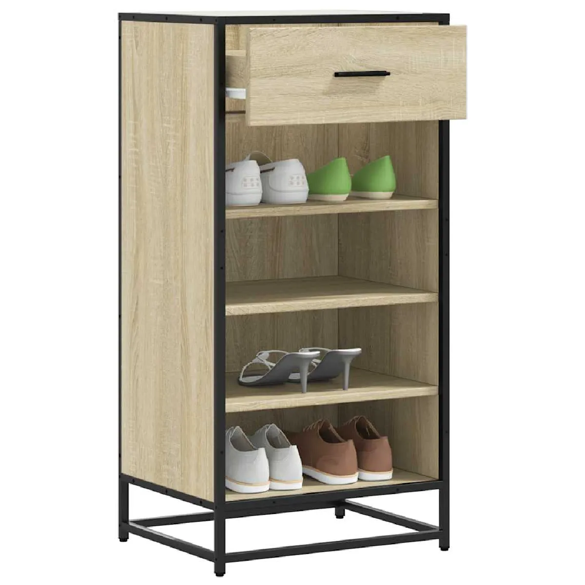 vidaXL Étagère à Chaussures Chêne Sonoma - vue 6