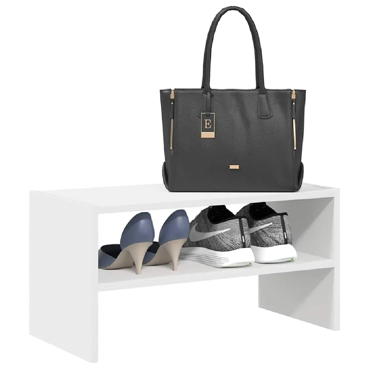 VidaXL - Étagère à chaussures empilable - Blanc