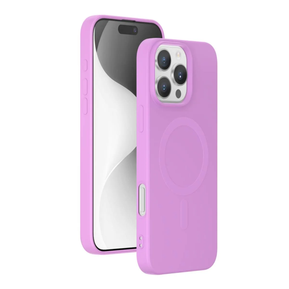 Bigben - Coque de protection pour iPhone 16 Pro Max - MagSafe - Rose - Image 3