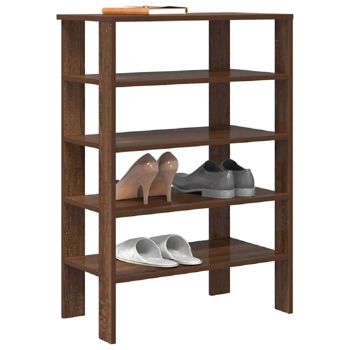 vidaXL Étagère à chaussures - Chêne marron