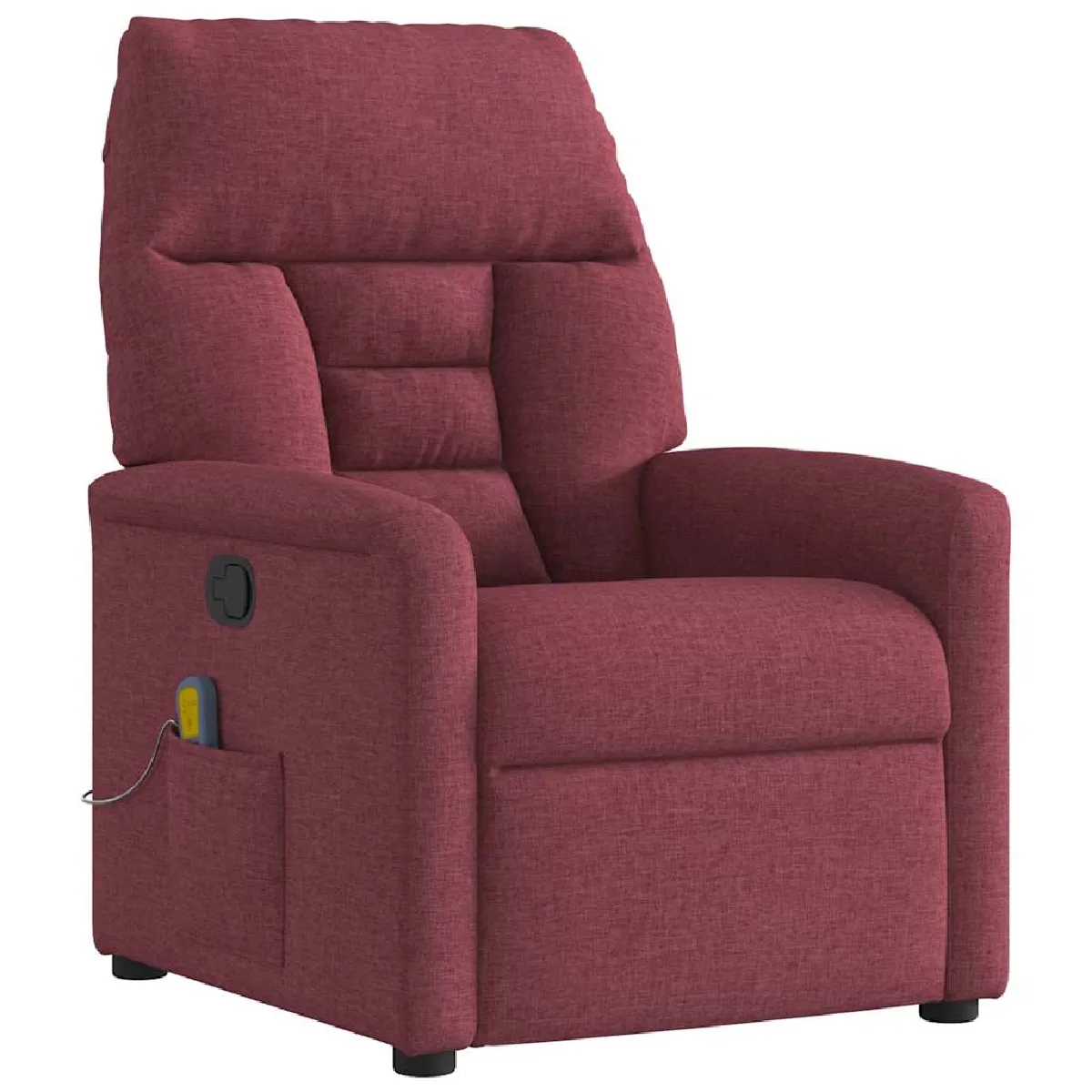 VidaXL Fauteuil de massage inclinable - Rouge bordeaux