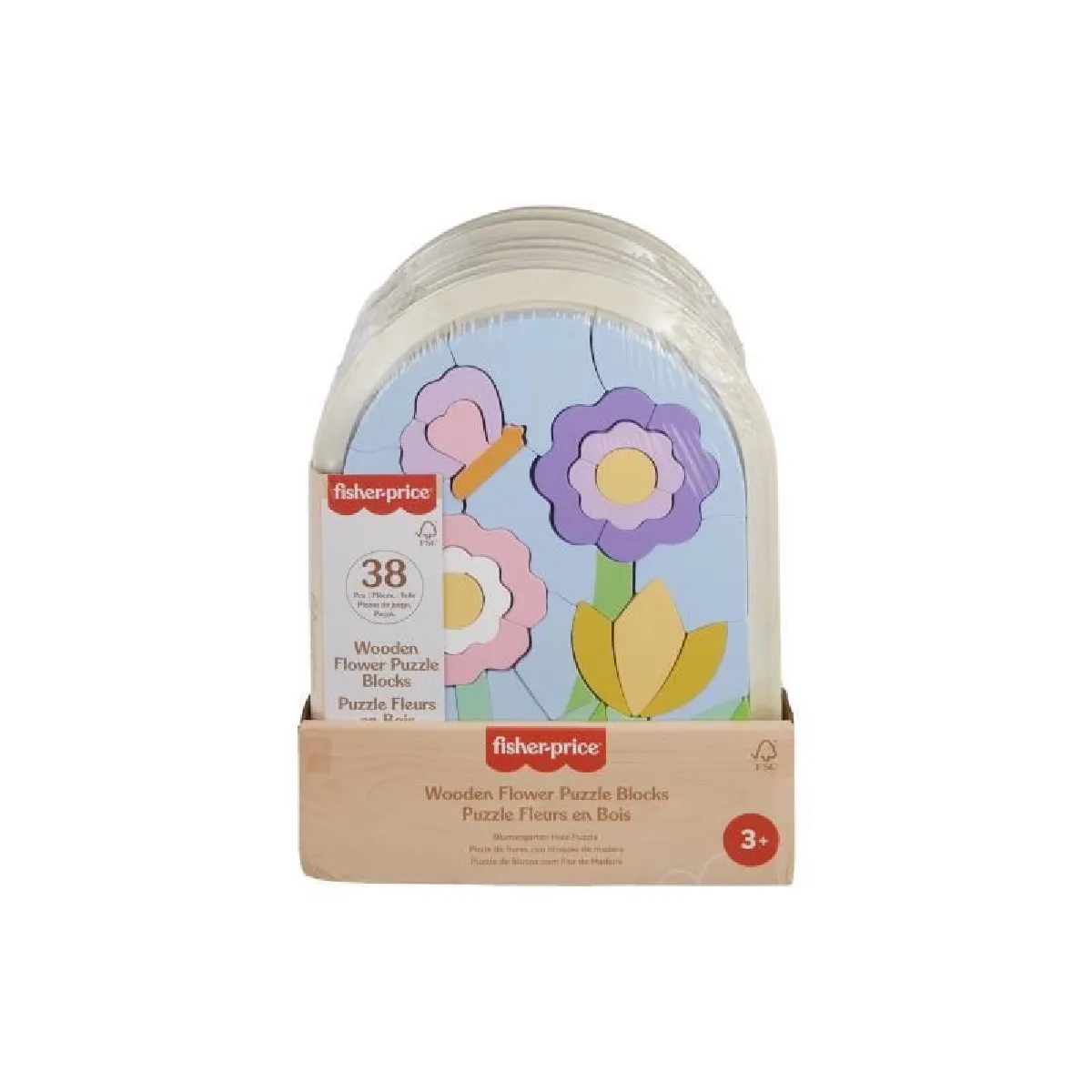 Fisher-Price Puzzle Fleurs En Bois - vue 1