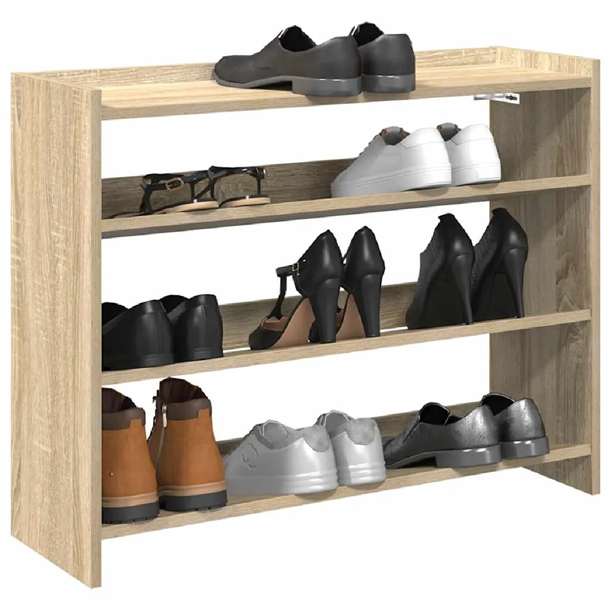 vidaXL Étagère à Chaussures Chêne Sonoma - vue 1