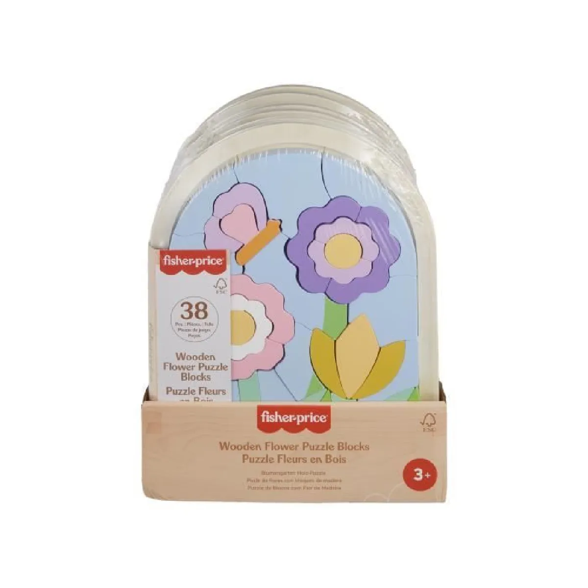 Puzzle fleurs en bois - 37 pièces Puzzle fleurs en bois - 37 pièces