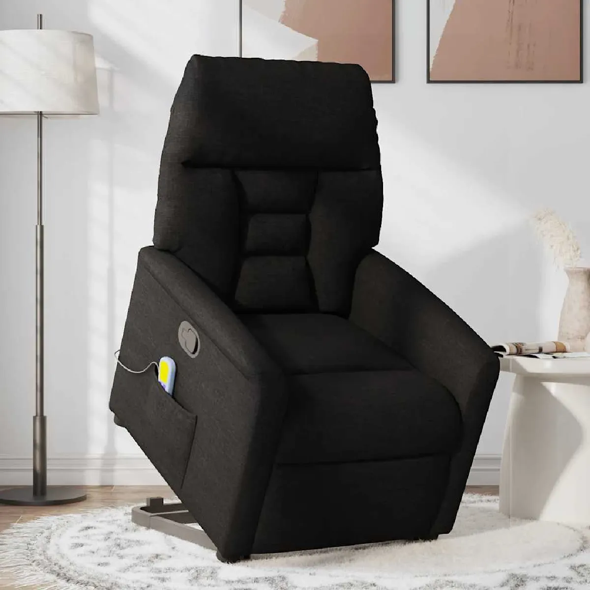 VIDAXL - Fauteuil de massage inclinable - Noir - Image 3