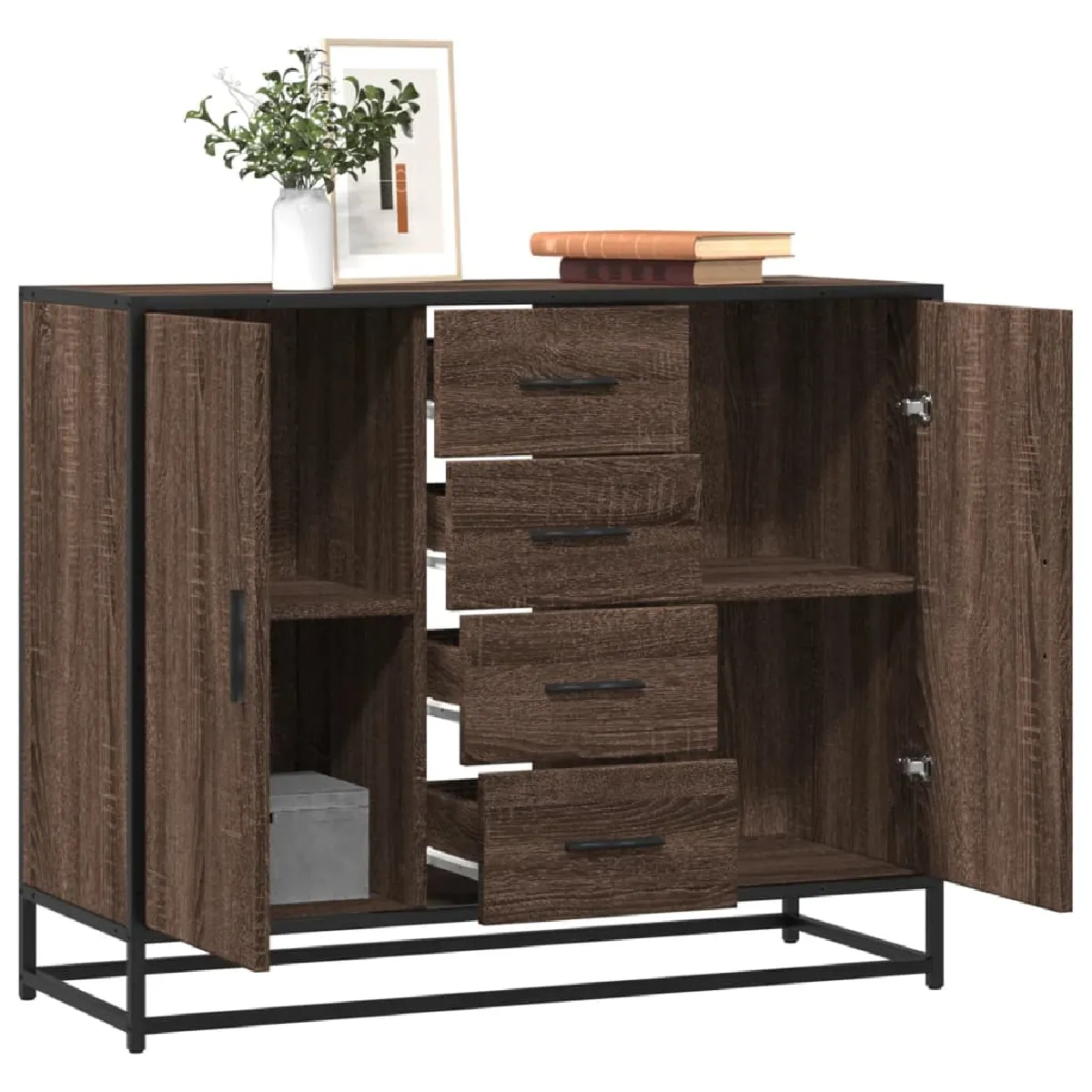 Vidaxl Marron Buffet - Chêne