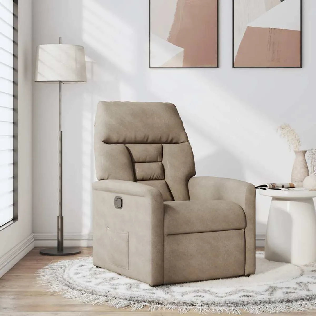 Vidaxl Fauteuil Inclinable Manuel - Taupe