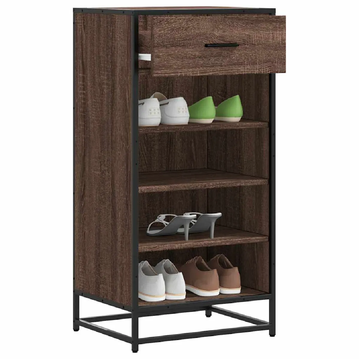 VidaXL Étagère à Chaussures Chêne Marron