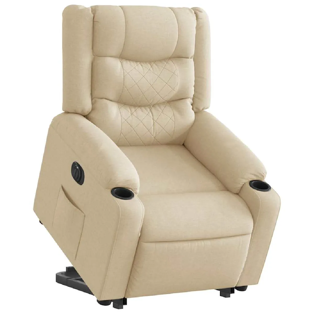 vidaXL Fauteuil inclinable électrique Crème - vue 8