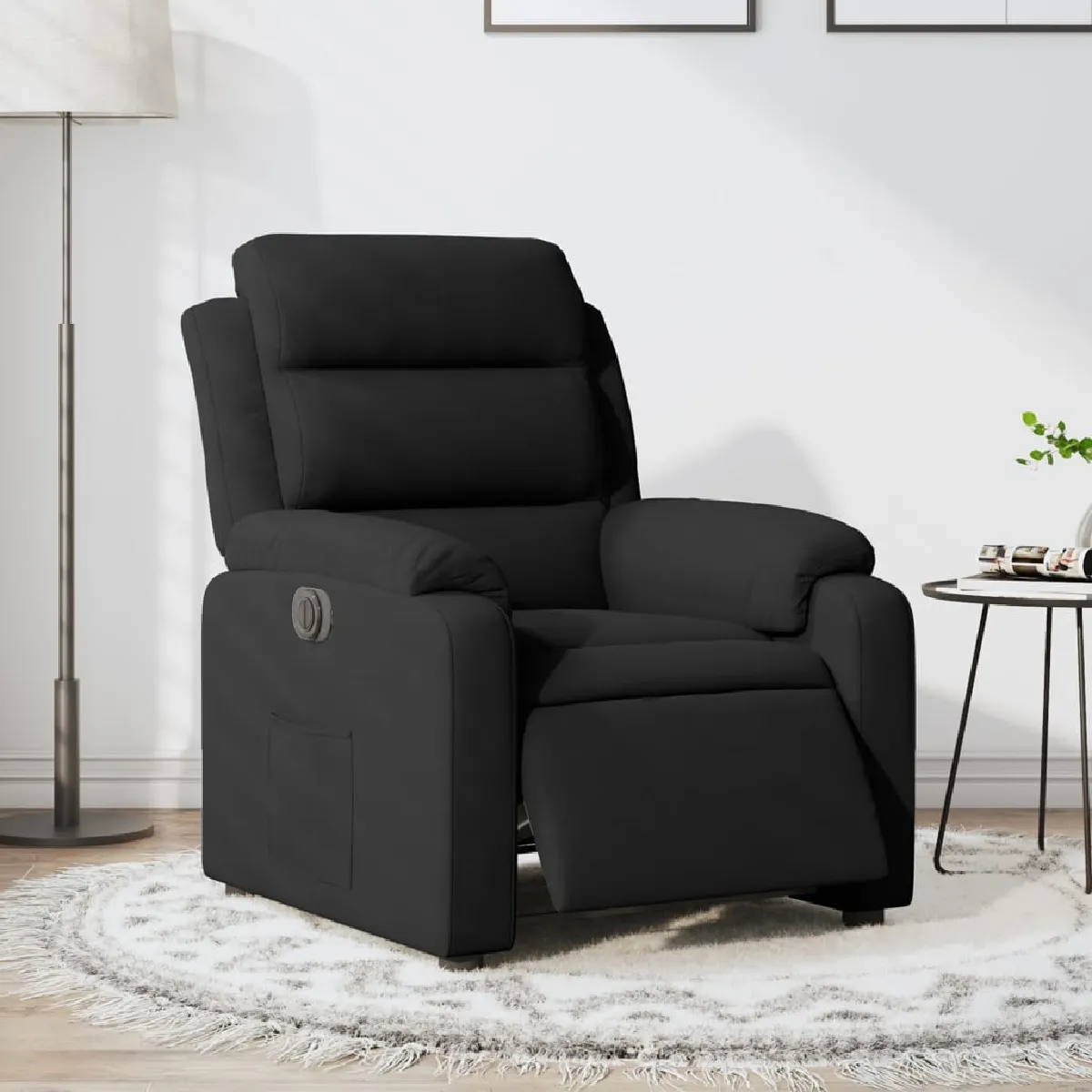 vidaXL Fauteuil Inclinable Électrique Jaune Velours