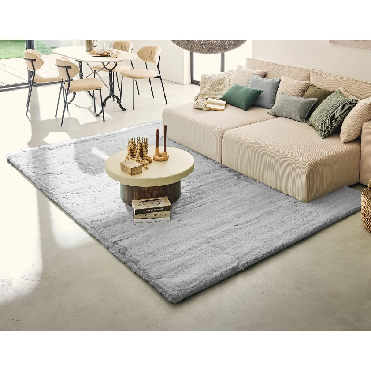 Joy tapis rectangulaire fausse fourrure - vue 4