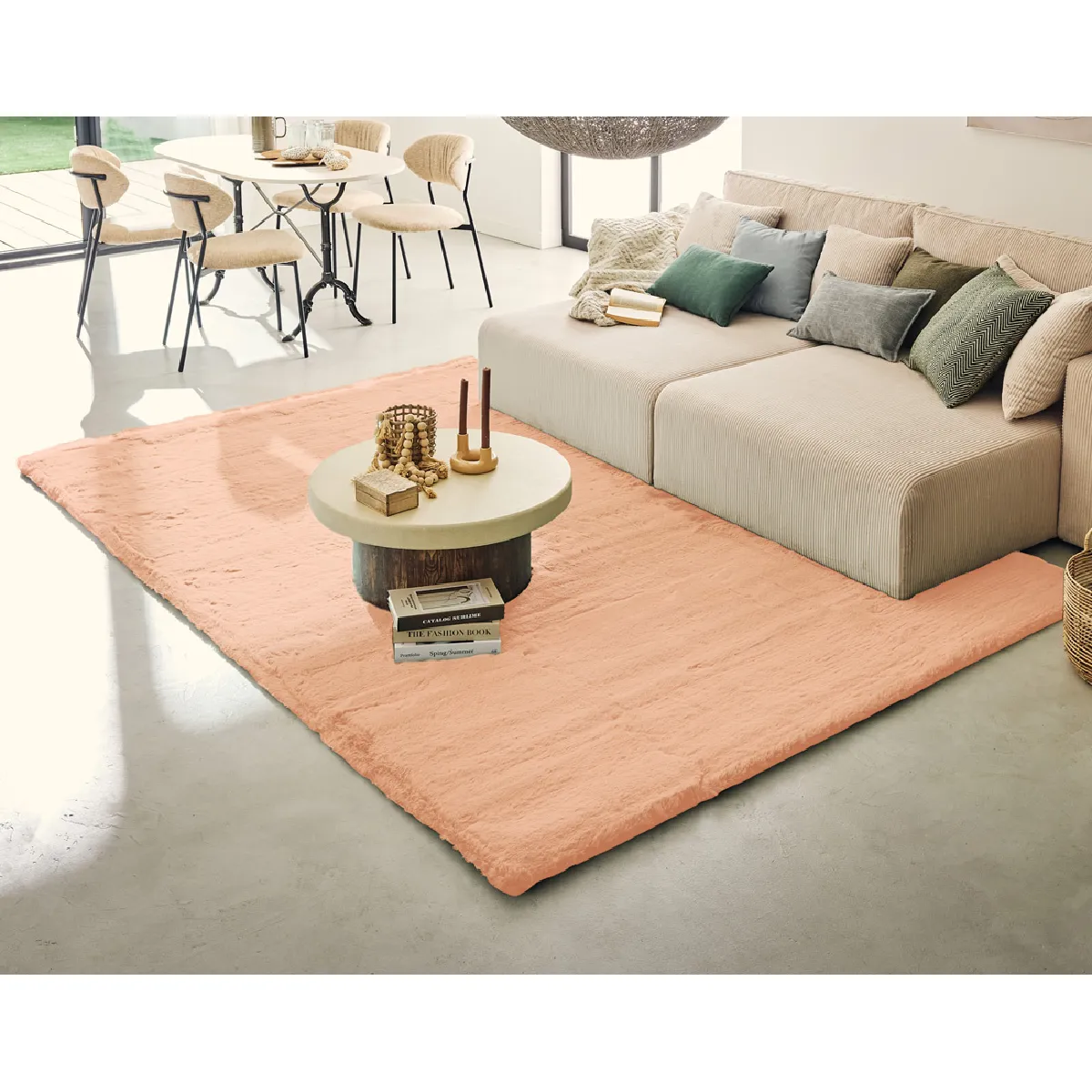 Joy tapis rectangulaire fausse fourrure - vue 10