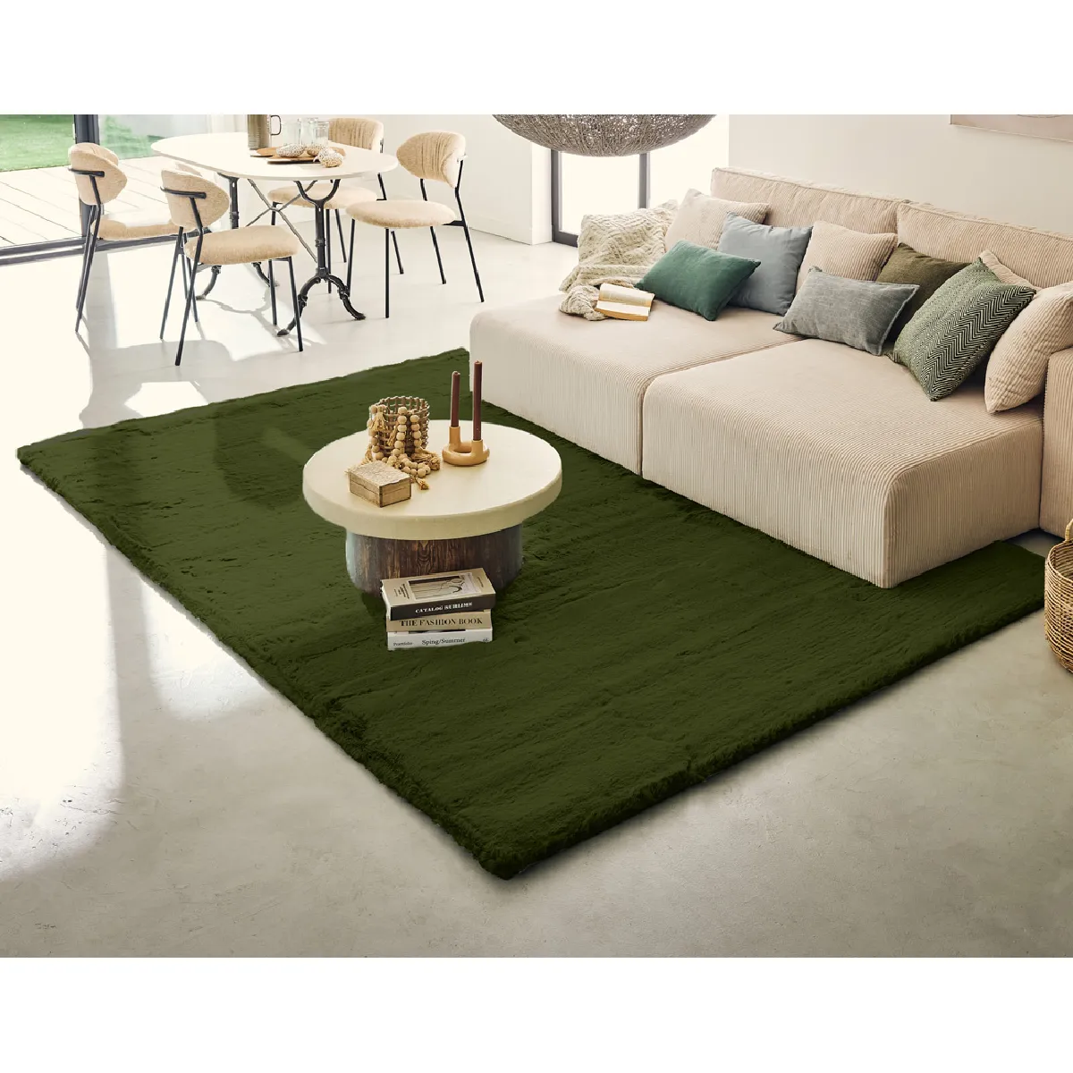 Joy tapis rectangulaire fausse fourrure - vue 8