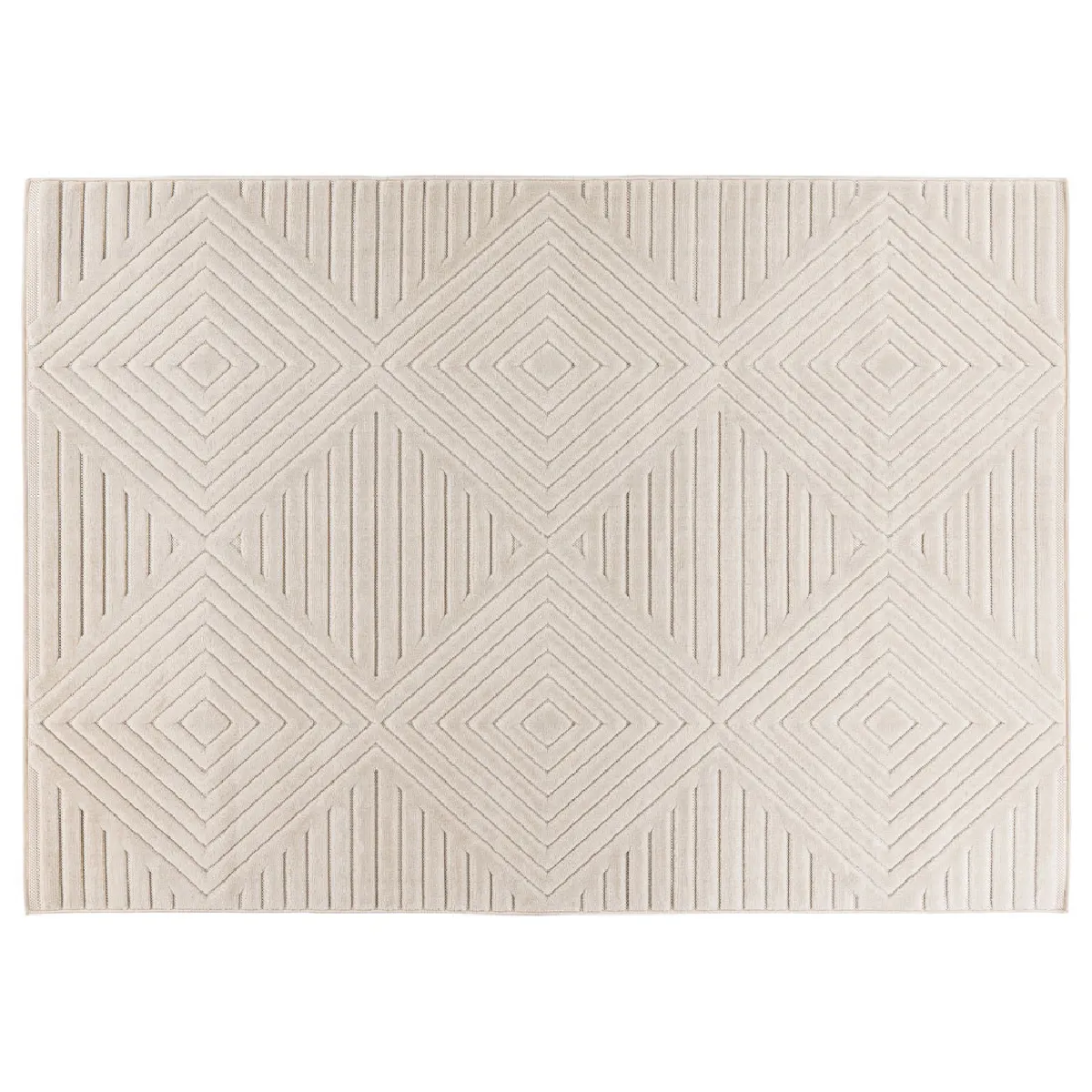 Rio tapis rectangulaire motif géométrique intérieur et extérieur - vue 2