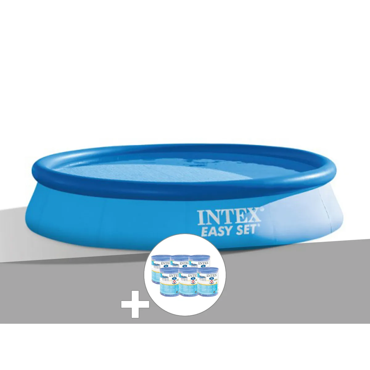 Intex Piscine autoportée Easy Set 3 66 x 0 76 + 6 cartouches