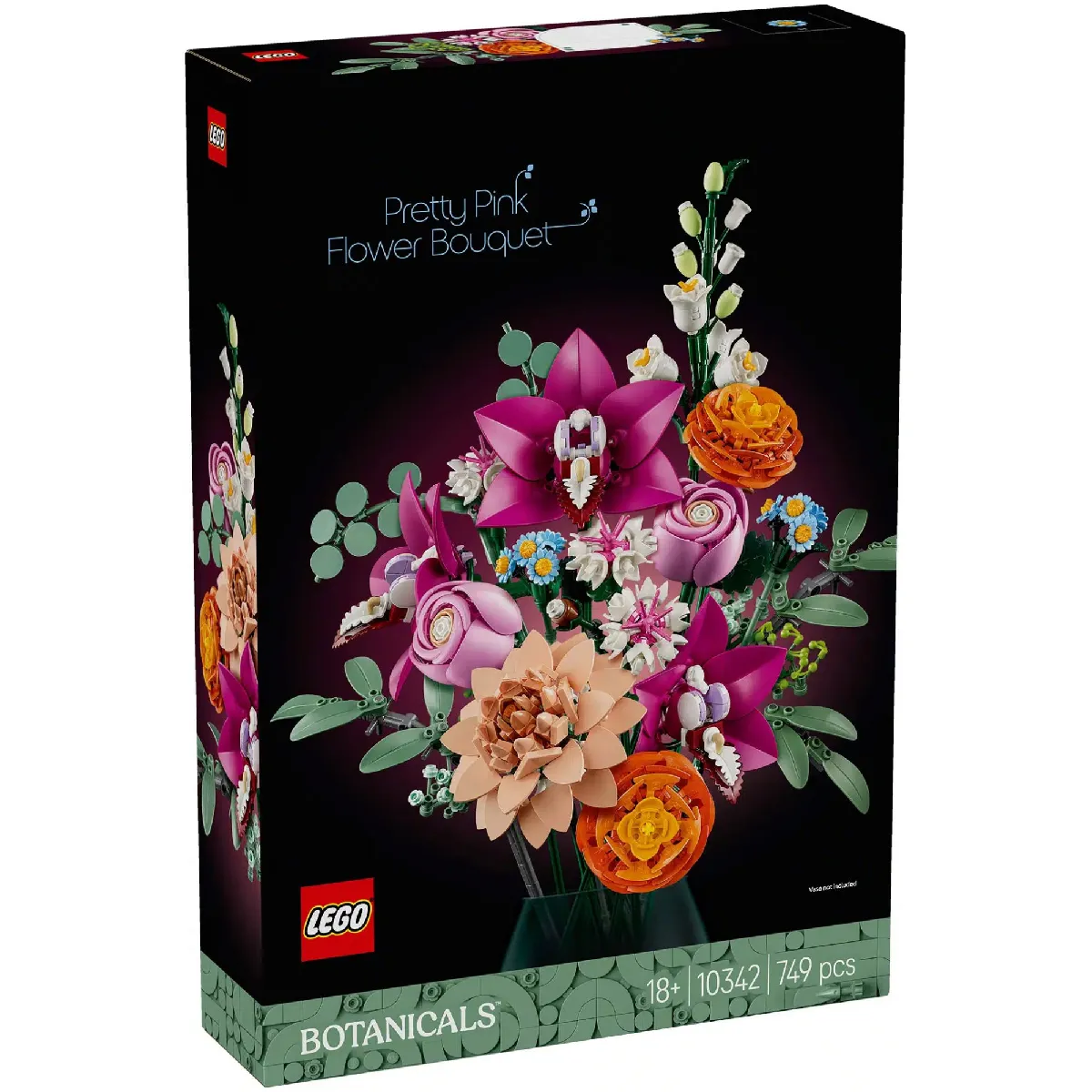 LEGO Botanique 10342 Le joli bouquet de fleurs roses