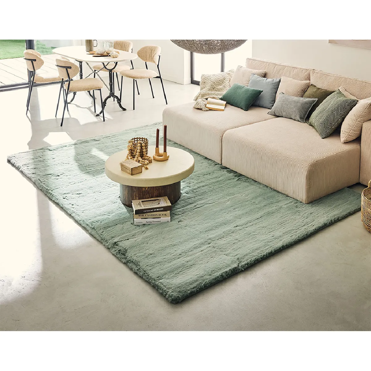 Joy tapis rectangulaire fausse fourrure - vue 9