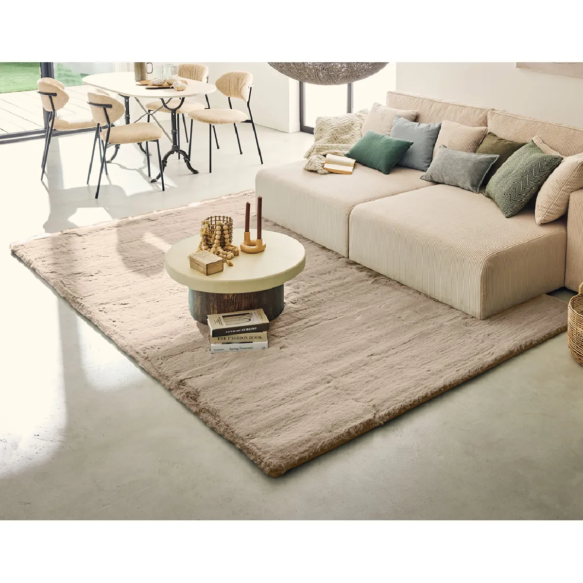 Joy tapis rectangulaire fausse fourrure - vue 7
