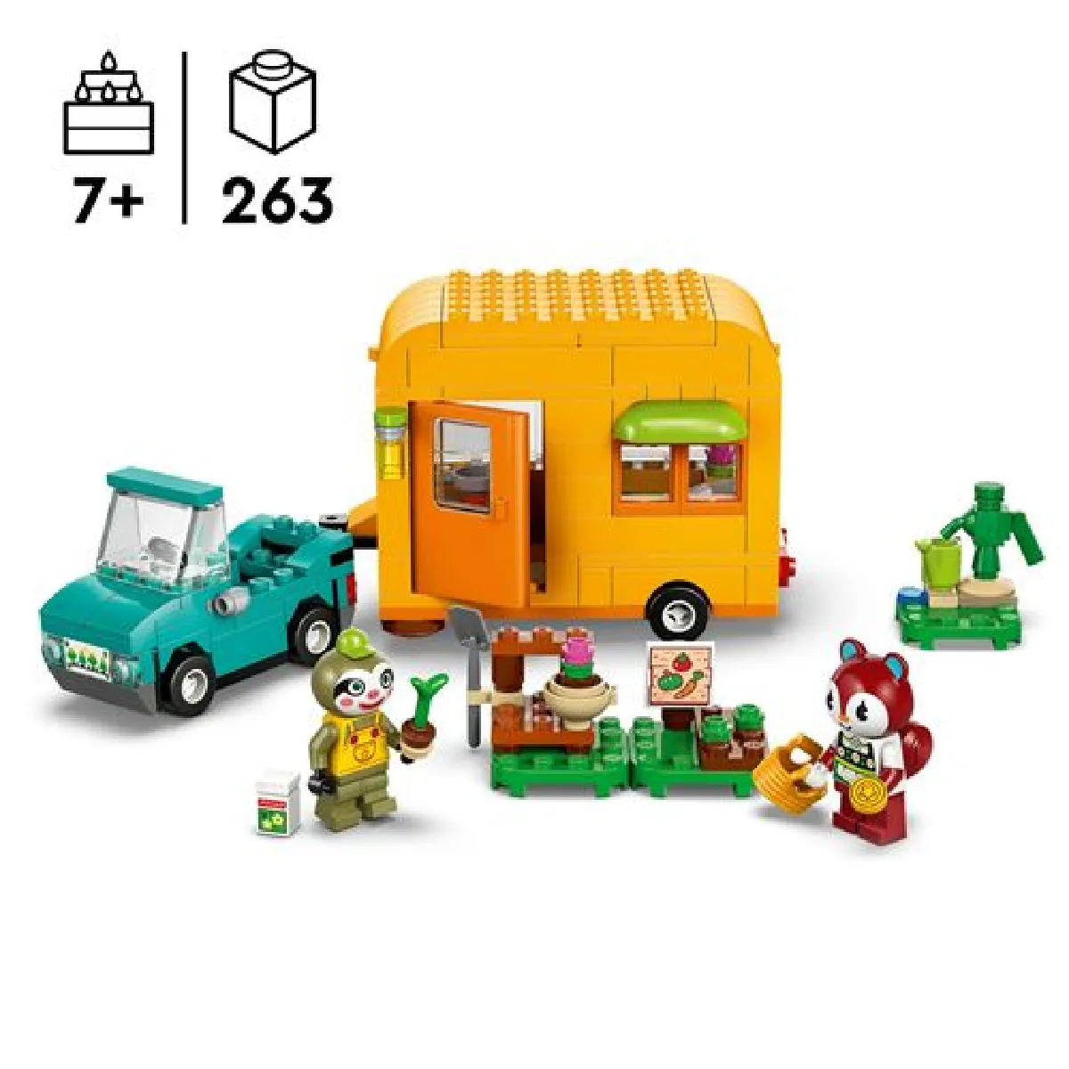 LEGO Animal Crossing Caravane et Stand de Jardinage de Racine 77054 - vue 7